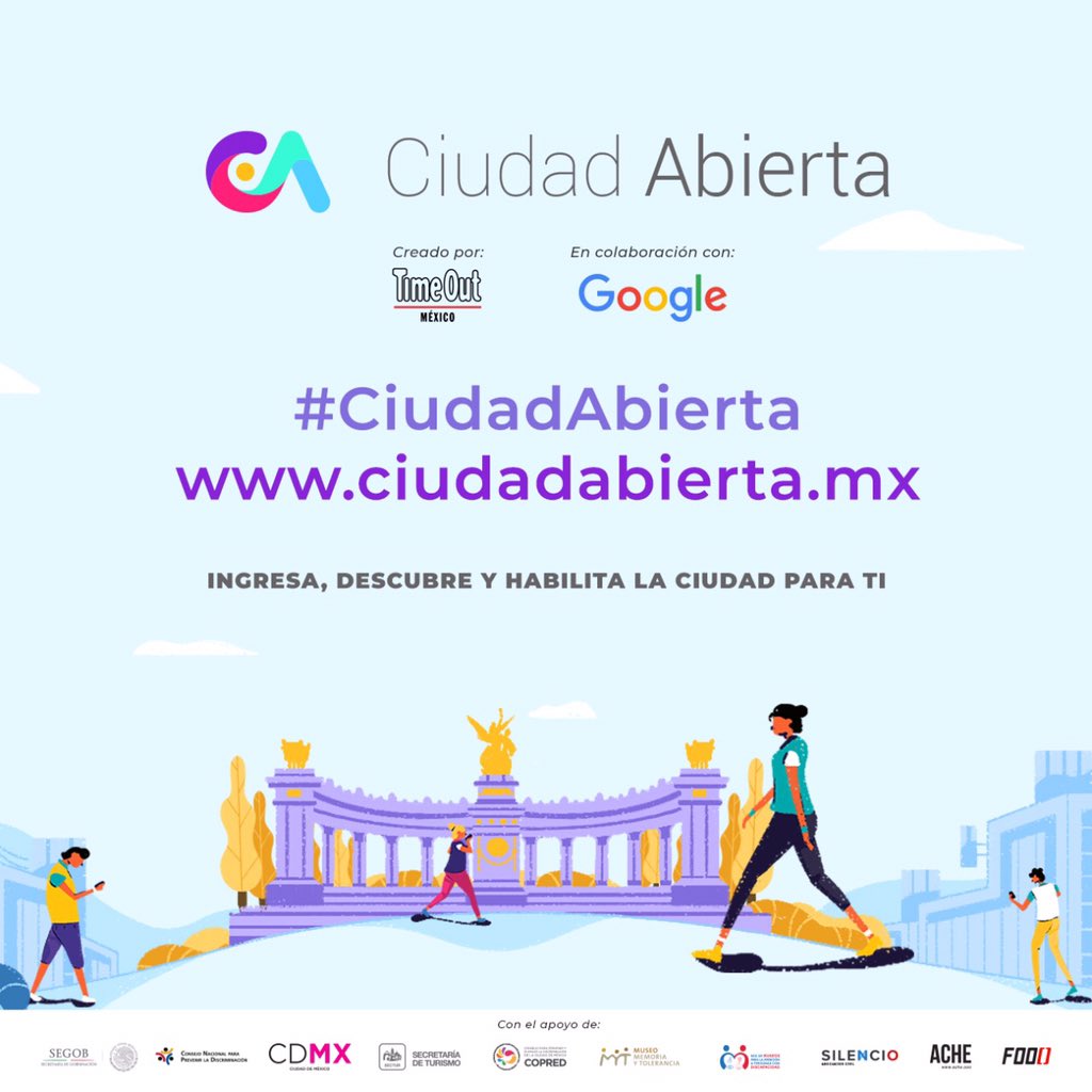 Hoy que es Día del Trato Igualitario en la #CDMX qué mejor que celebrarlo con la nueva plataforma de inclusión de la ciudad, entren a 👉ciudadabierta.mx 👈 y estrénenla 🙌.
💥🌇 #CiudadAbierta 🌃💥