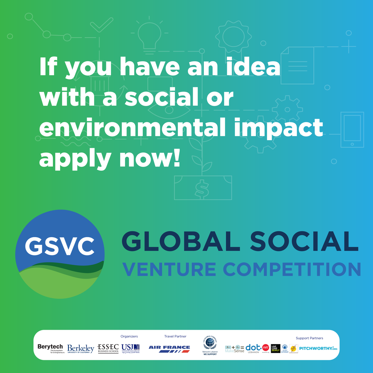 speedacceleratr's tweet image. #GSVC provides you with mentoring, exposure, and up to $40,000 in prizes to transform your ideas with #social or environmental impact into successful ventures. Apply today on gsvc.berytech.org @berytech 
#socialentrepreneur #GSVC2019 #socialstartup #socialimpact #speedbdd
