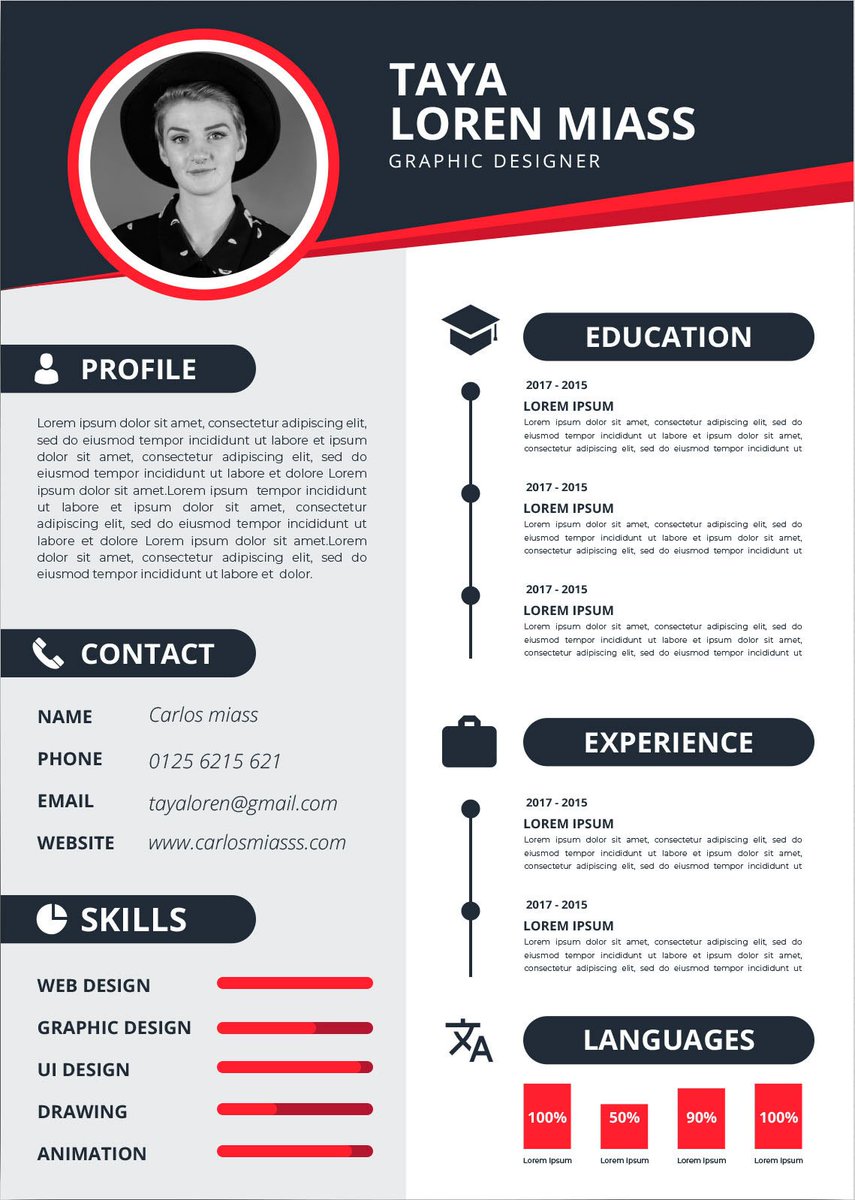 Votre CV selon un de ces modèles et bien d’autres sur notre site !  📃
Création de CV personnalisé en 48h !  🕑
#emploi #recrutement #CV  🥇
cv-design.eu