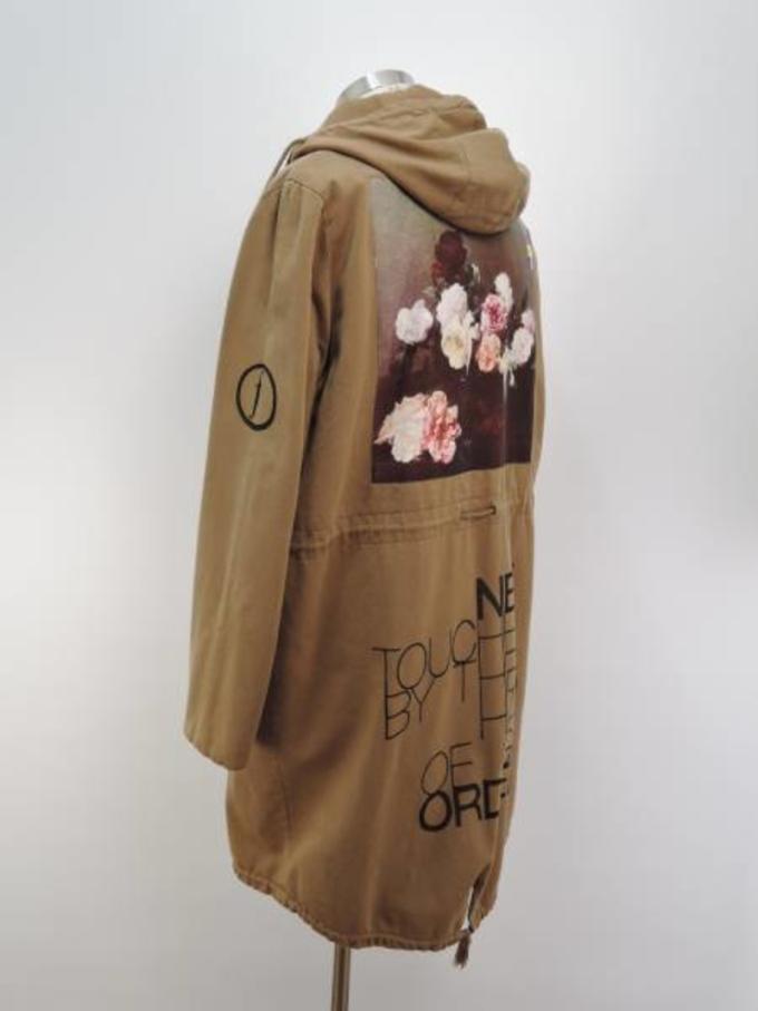 Parkas aren't super my thing, and this doesn't mesh with my aesthetic, but the Raf Simons New Order parka looks cool nonetheless. Very rare and extremely expensive these days.