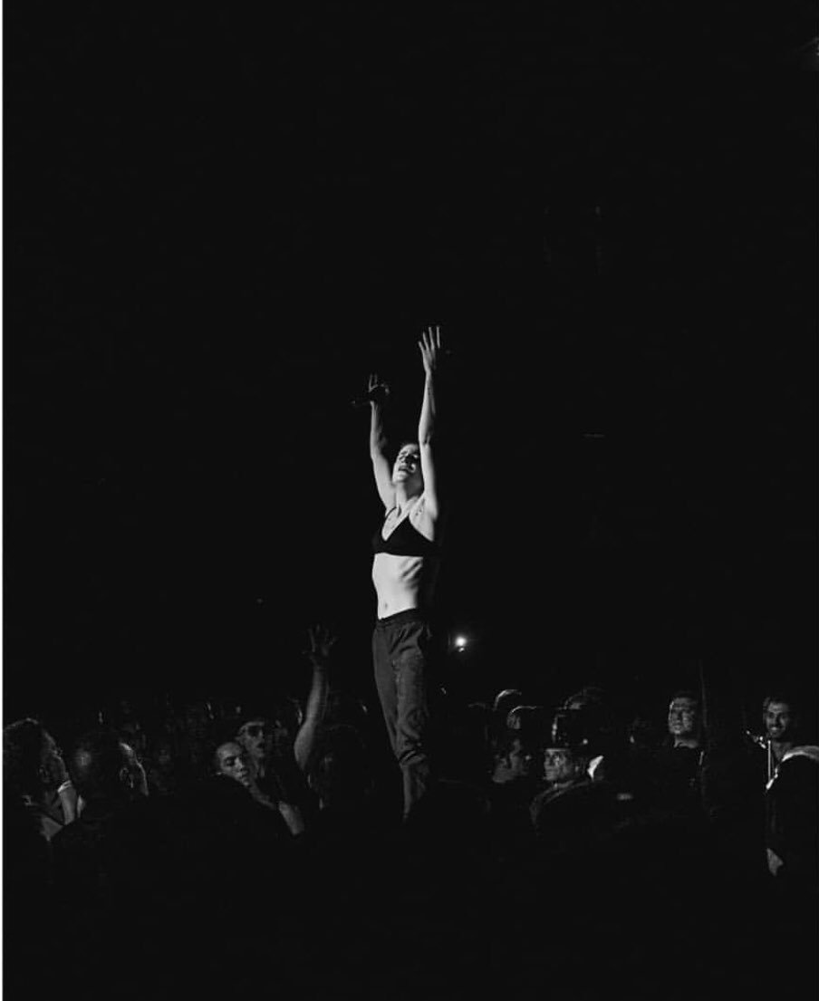 QueensChristine's tweet photo. second night at the @brooklynsteel stories of desires through sweat and tears 
thank you so much for caring 
🌹
Photo : @oihonvbere https://t.co/a72UGUf4nr
