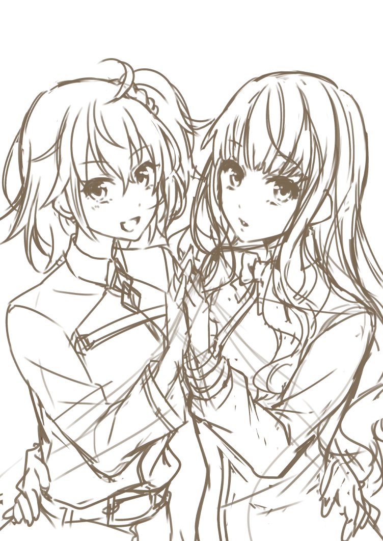 お仕事合間に色々ラフ②Fate 