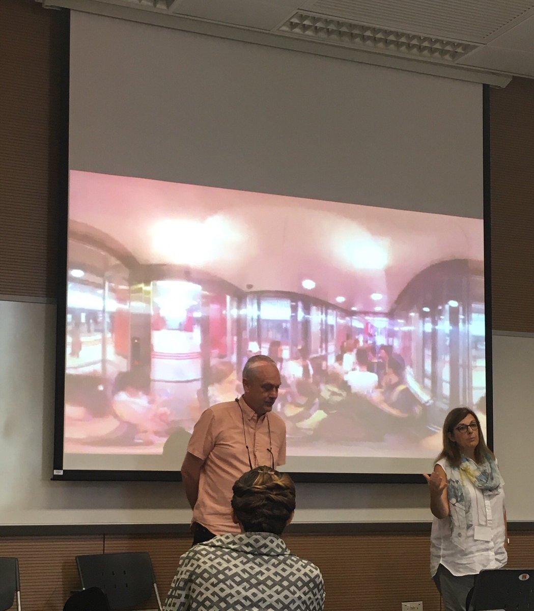 JohnPP's tweet photo. @jacqui_jcs @SteveDawkins presenting on intercultural media learning with immersive learning: assumptions made about students and their uses of  social media. Learning from what doesn’t work...frank and fascinating at #MESHK18 https://t.co/S4m1MRzwXQ