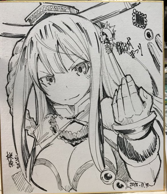 名古屋での御城まつりの記念に
色紙を描いてみました〜
あと何枚か描く予定です 