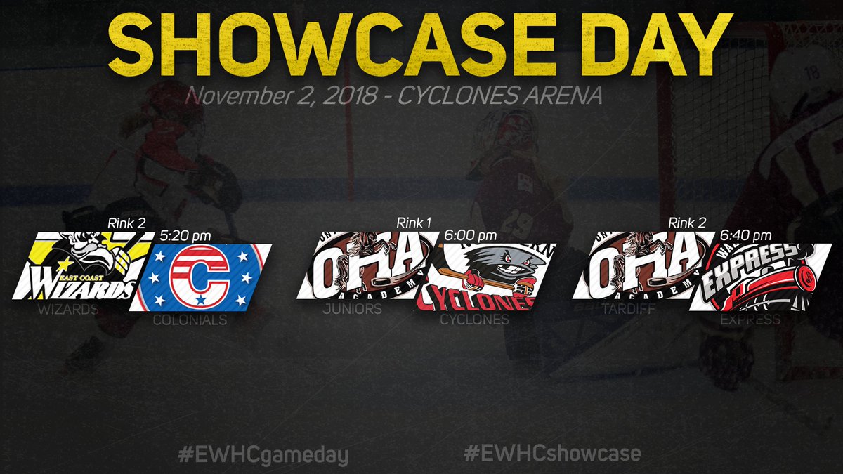 EasternWHC's tweet image. SHOWCASE WEEKEND STARTS TODAY! All teams head to @CyclonesArena for another weekend of games. Check out today's schedule and be sure to catch all the action live on @LiveBarn #EWHCshowcase