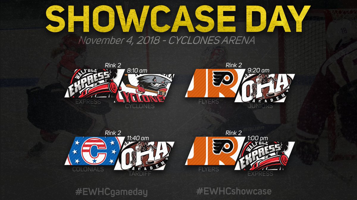 EasternWHC's tweet image. Its the final day of #EWHCshowcase action from @CyclonesArena! We have 4 games on the docket today. Check out the schedule and be sure to watch live on @LiveBarn #EWHCgameday