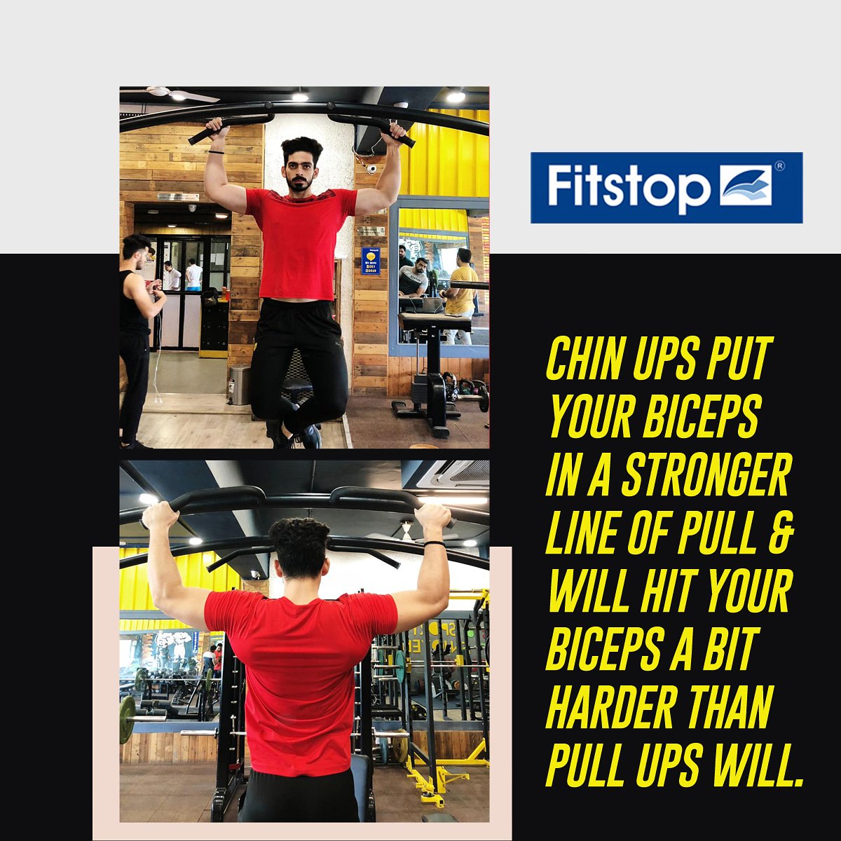 Fitstop15's tweet photo. What do chin ups do for your body??
Ask your gym trainer today.
#fitstop #fitstopgym #sector15 #faridabad #gym #workout #motivation #exercise #staystrong #fitness #chinups #chinupebenefits https://t.co/A1SlDwW6uE