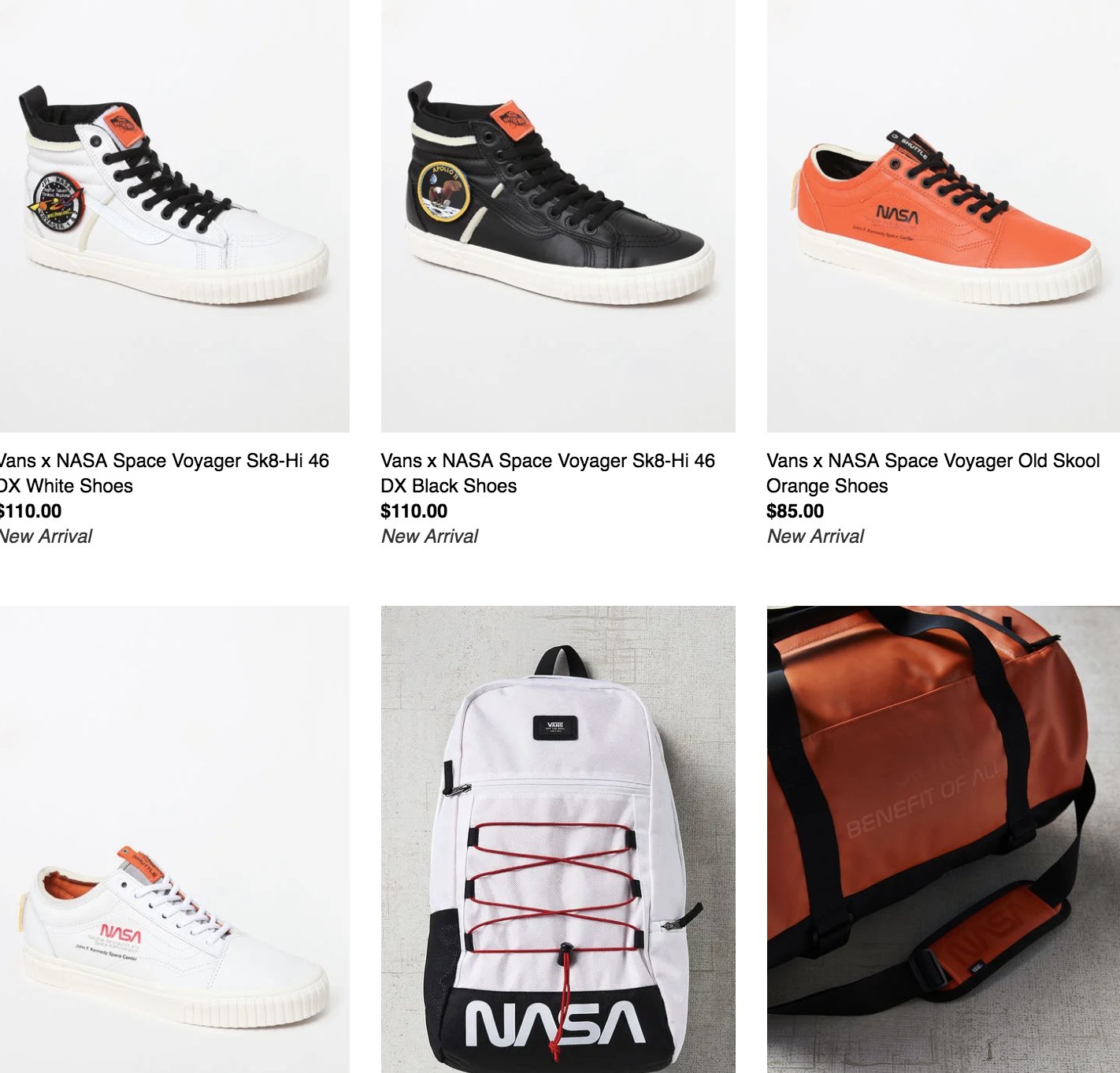 Vans space top voyager backpack