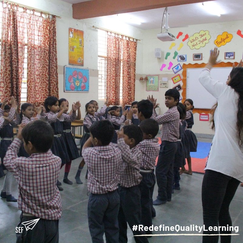 sefconnect's tweet image. Our schools &amp;amp; teachers believe in balancing academics with a little bit of dancing, art &amp;amp; theatrics! 

Partners like ProjectAwaaz help us create #balancedlearning spaces that #RedefineQualityLearning 

#QualityEducation #RighttoLearn