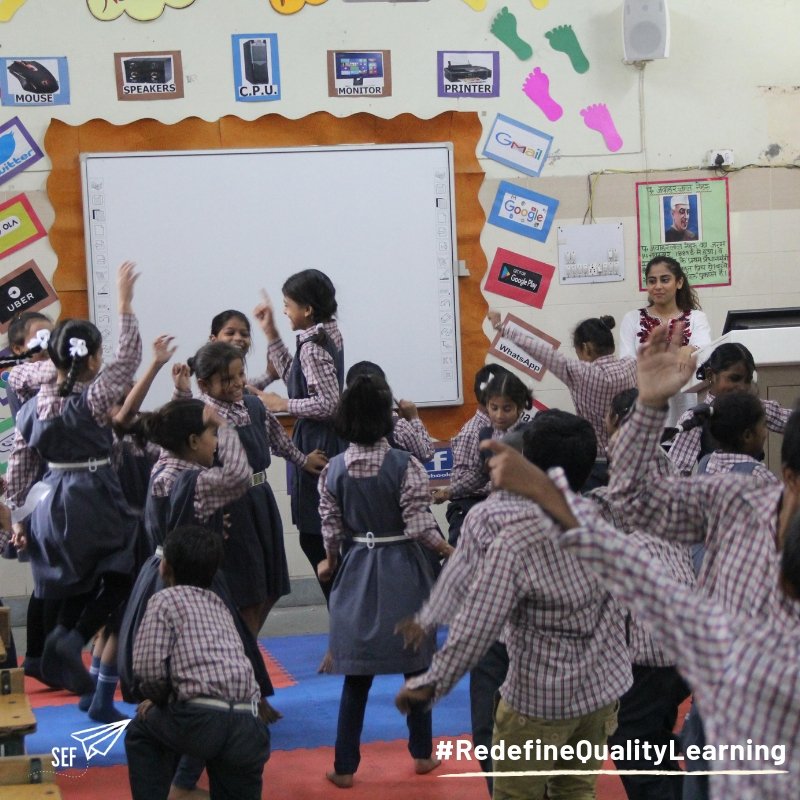 sefconnect's tweet image. Our schools &amp;amp; teachers believe in balancing academics with a little bit of dancing, art &amp;amp; theatrics! 

Partners like ProjectAwaaz help us create #balancedlearning spaces that #RedefineQualityLearning 

#QualityEducation #RighttoLearn