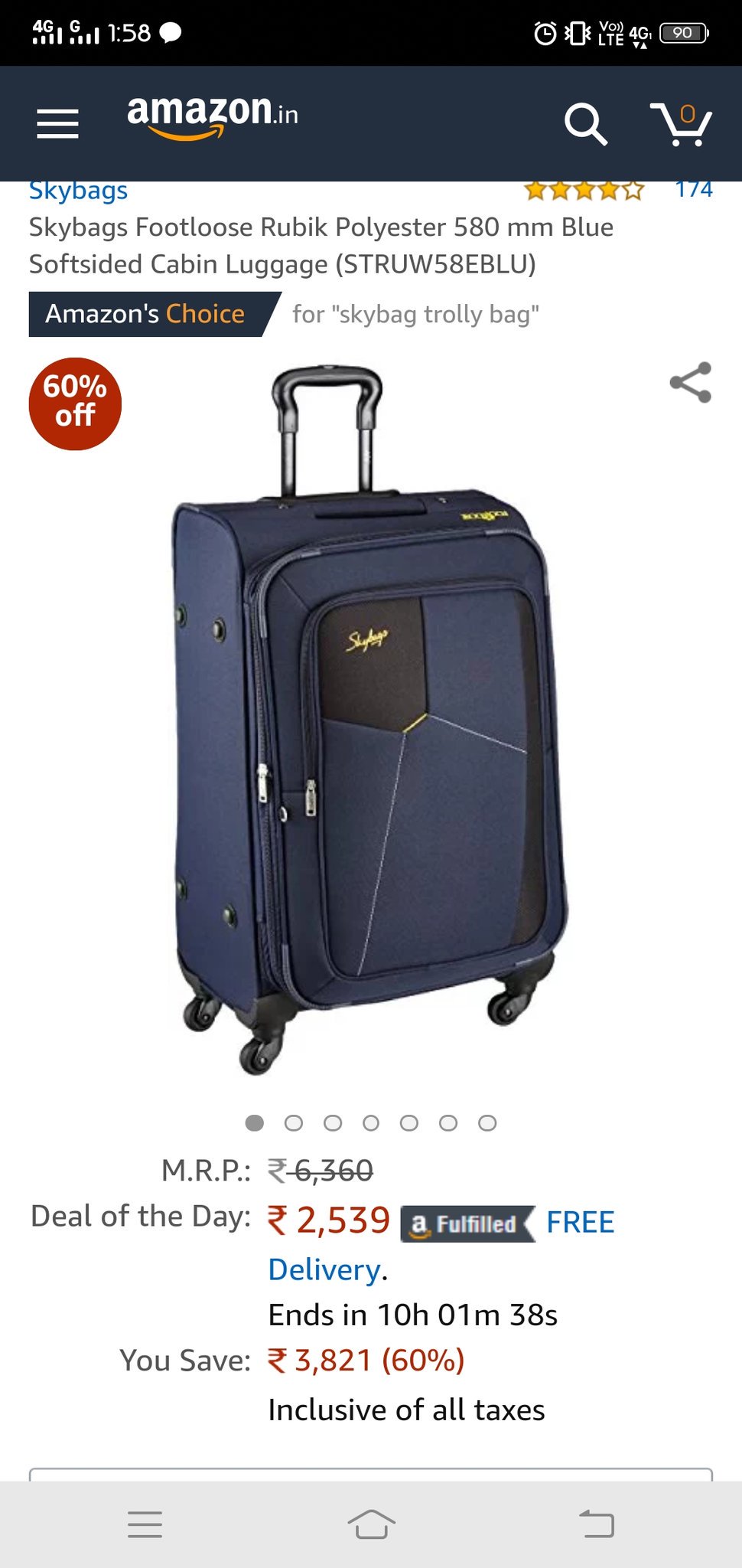 skybags footloose rubik polyester 580 mm