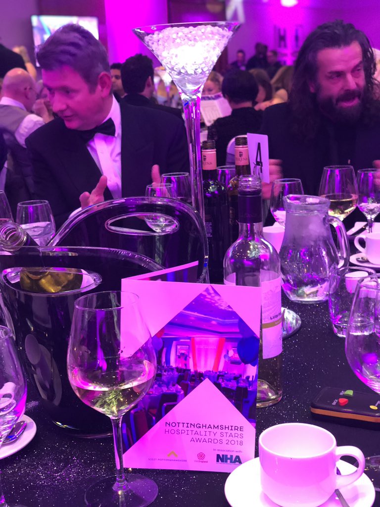 Sazkia's tweet photo. Fun times at the #NottinghamSTARS2018 last night. The #DiscoverEnglandFund Literary Greats project was proud sponsor of the International Travel Trade Award and host to a table of brilliant tourism superstars. Thanks to @MarketingNG_ & everyone for a great event βοΈ https://t.co/p5nojxjoFu