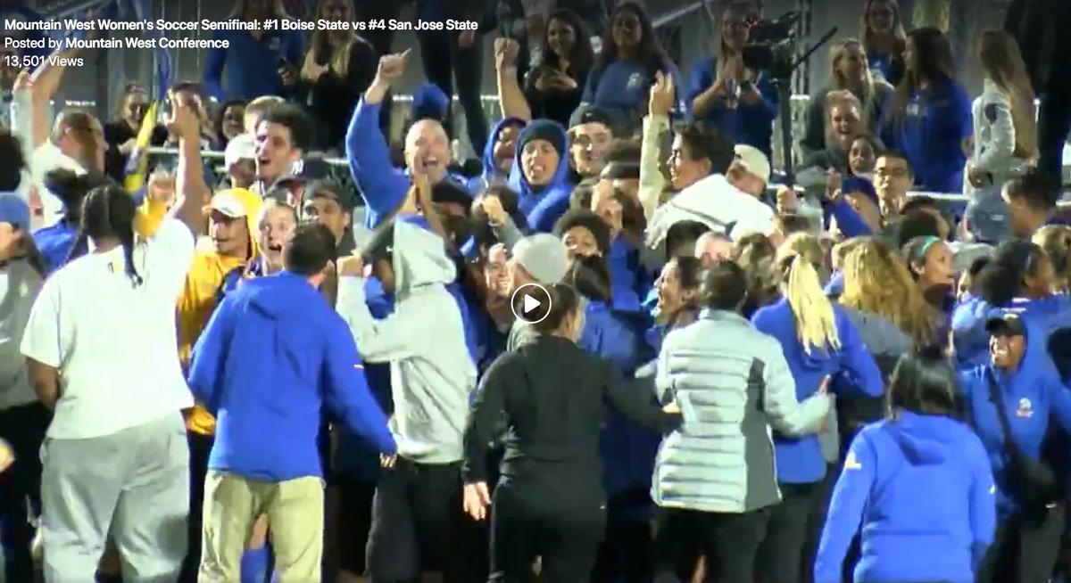sjsuwsoc's tweet photo. When your Head Football Coach leads the field rush. We see you @CoachBrennan and @SJSUSpartanFB #SpartanUp #Ourcoachiscoolerthanyourcoach https://t.co/EVddWZhpZ6