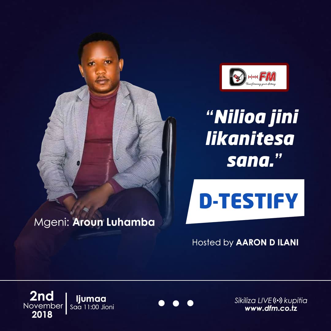 Dfm_Tz's tweet photo. Kila siku ya Ijumaa Deep FM inakuletea watu wenye shuhuda mbalimbali. Leo mgeni wetu Aroun Luhamba anaeleza alivyooa jini na taabu alizopitia. Usikose kusikiliza kupitia https://t.co/jKJy1iXLd8
#dfmupdates #worship #gospel #music #faith #love #Jesus #God https://t.co/oVn8IfkSss