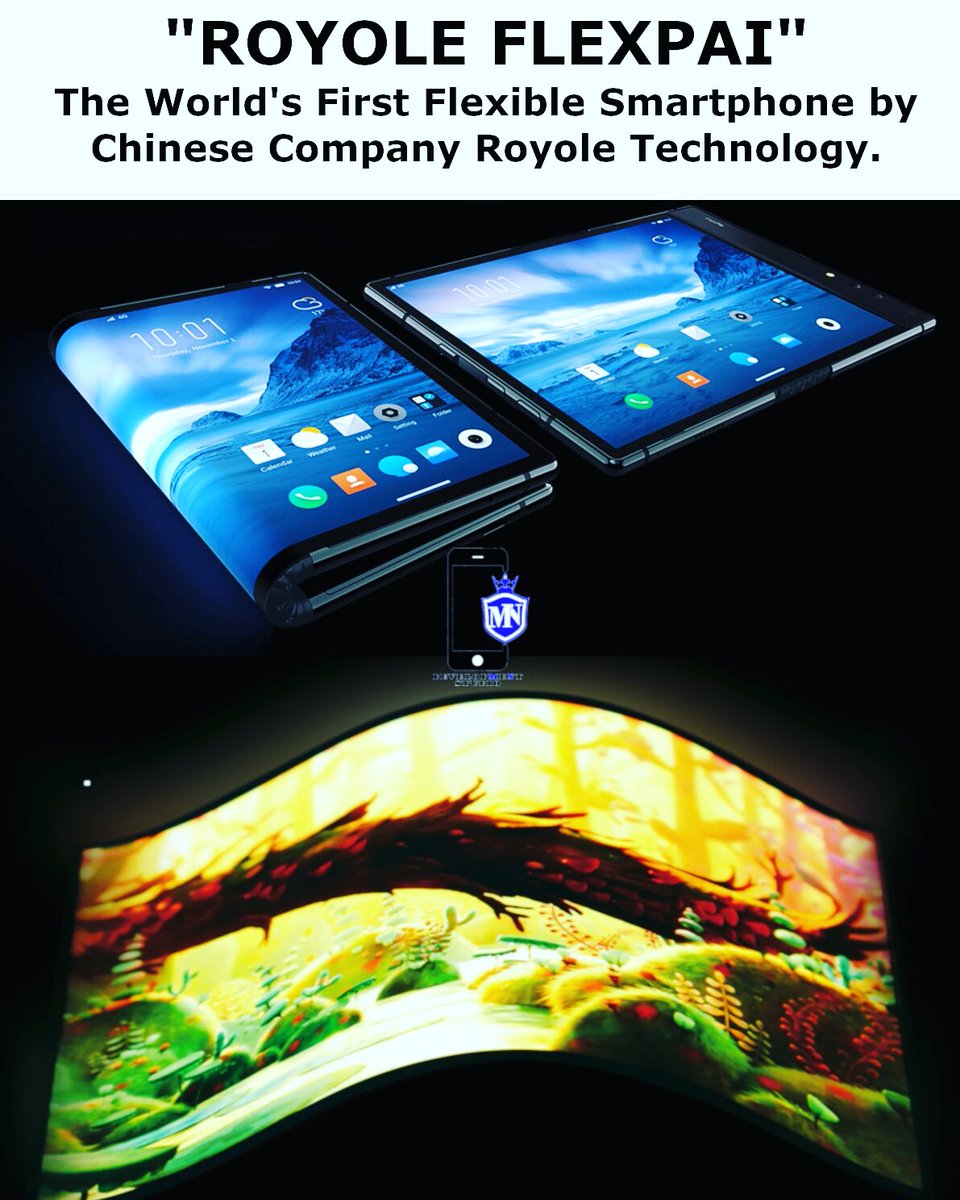 development_mn's tweet photo. Royole Flexpai, the world's first flexible smartphone. Follow @faiz_mn_development_studio  for more.
#mndevelopmentstudio #android #androidapp #technology #androidtechnology #smartphone #flexpai #royoleflexpai #trending #coderslife #coder #tech #entrepreneur #flexible https://t.co/Z80tO0FJfy