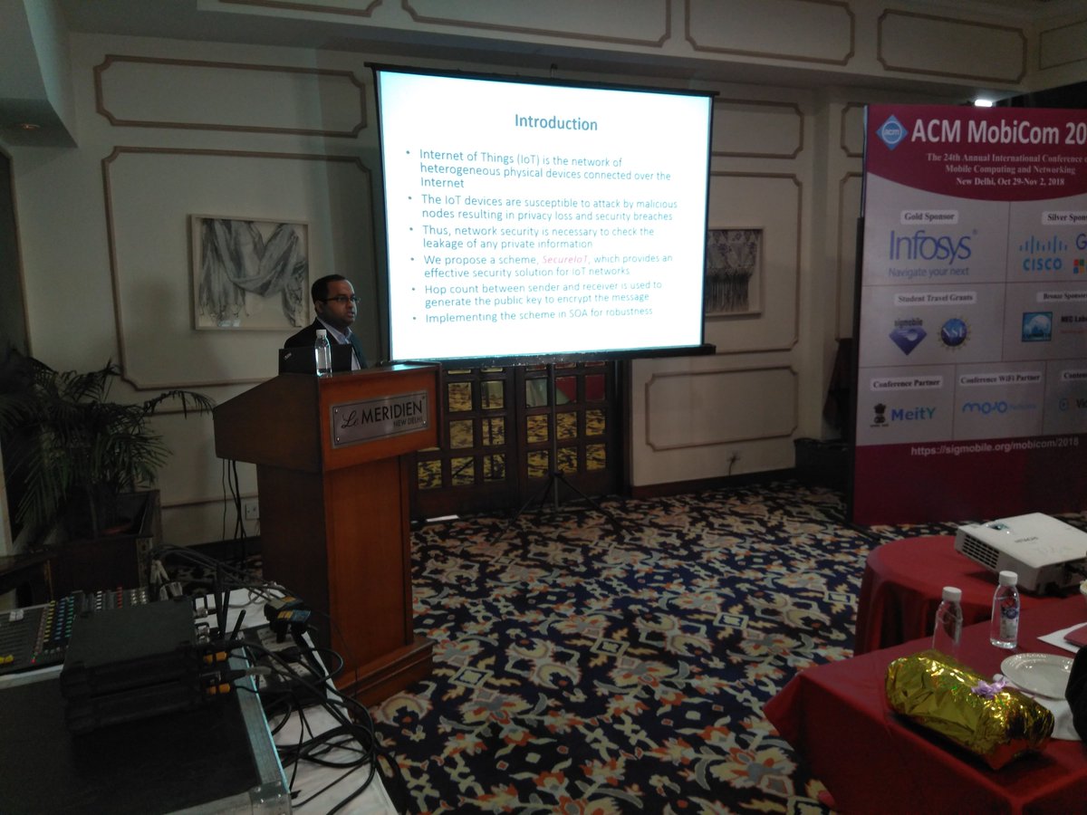 1barun's tweet photo. Our second paper session has started! #FICN2018 #MobiCom2018 https://t.co/XjaJiJhkUa