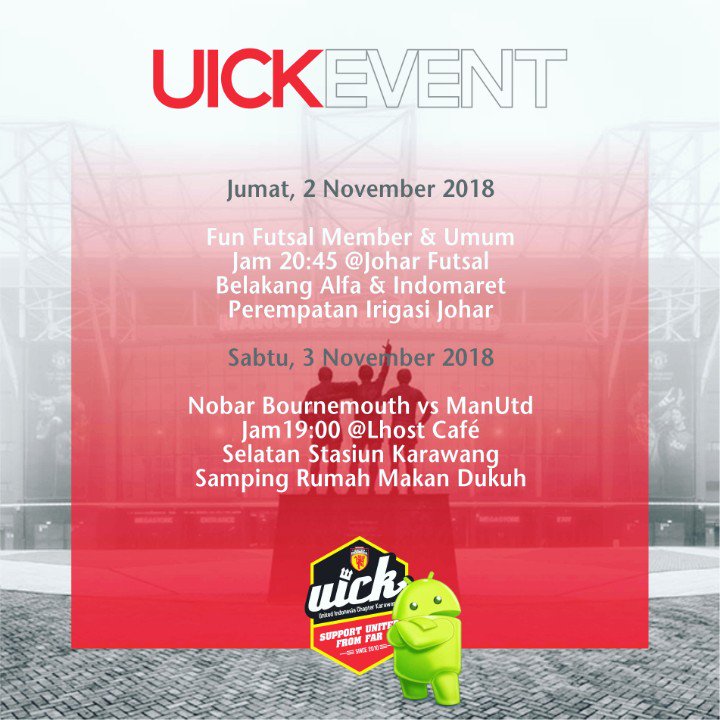 Info event UICK weekend ini: