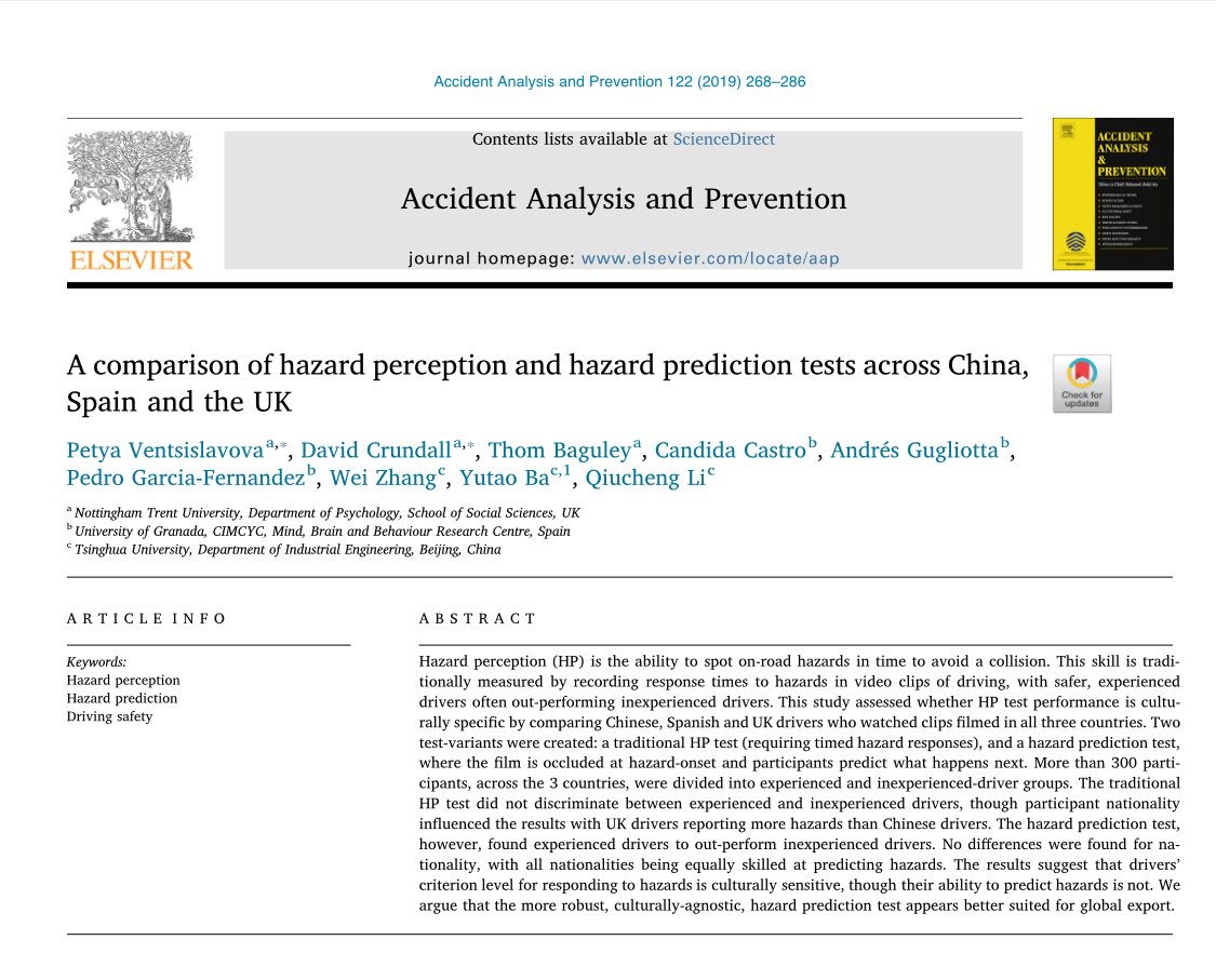 So excited that our paper on cross-cultural hazard perception has been published 🇨🇳🇪🇸🇬🇧
#hazardperception #multilevelmodeling
@CrundallProf @seriousstats 

You can find it here: authors.elsevier.com/c/1X~spLDQt6l9…