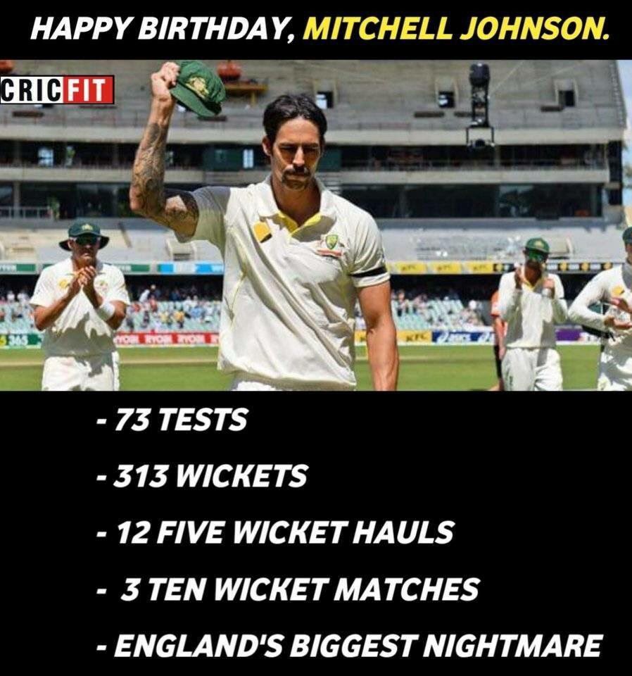 Happy birthday Mitchell Johnson! 