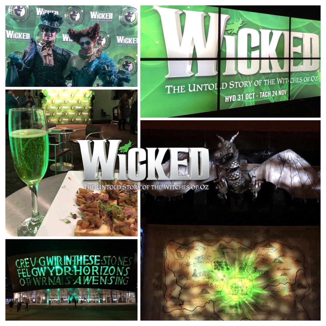 Calling all witches, wizards, flying monkeys and citizens of Oz.  @wicked_Musical is back in #Cardiff and still making us excited. 🧙🏼‍♀️ 

What a performance ⭐️⭐️⭐️⭐️⭐️