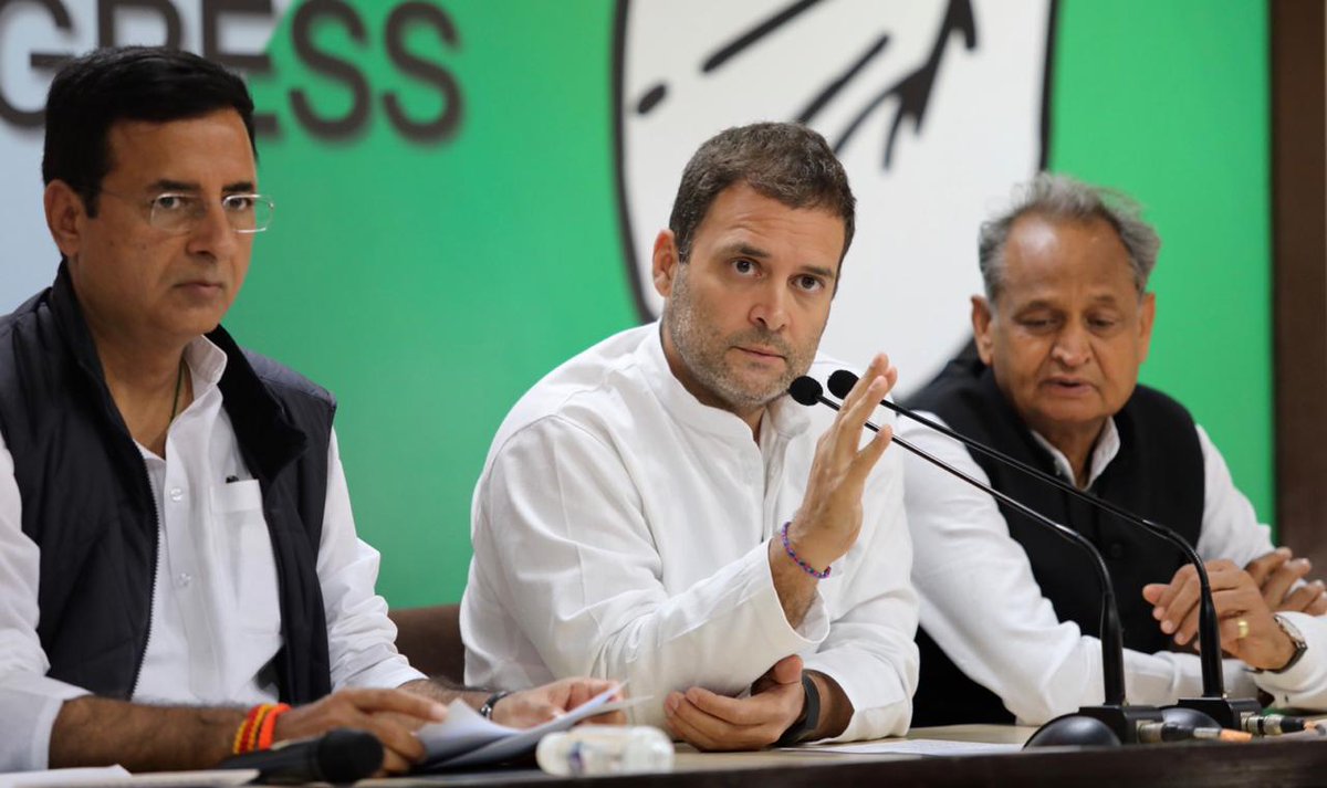 INCMaharashtra's tweet photo. If an inquiry starts in Rafale, Mr Modi is not going to survive it. Guaranteed. One, because of corruption. Two, because it's very clear who the decision maker was?It was Mr Modi &amp; it was a deal done by Modi ji to give Anil Ambani ₹30000 Cr: @RahulGandhi #RafaleBribeRevealed https://t.co/DOEgvpS51w