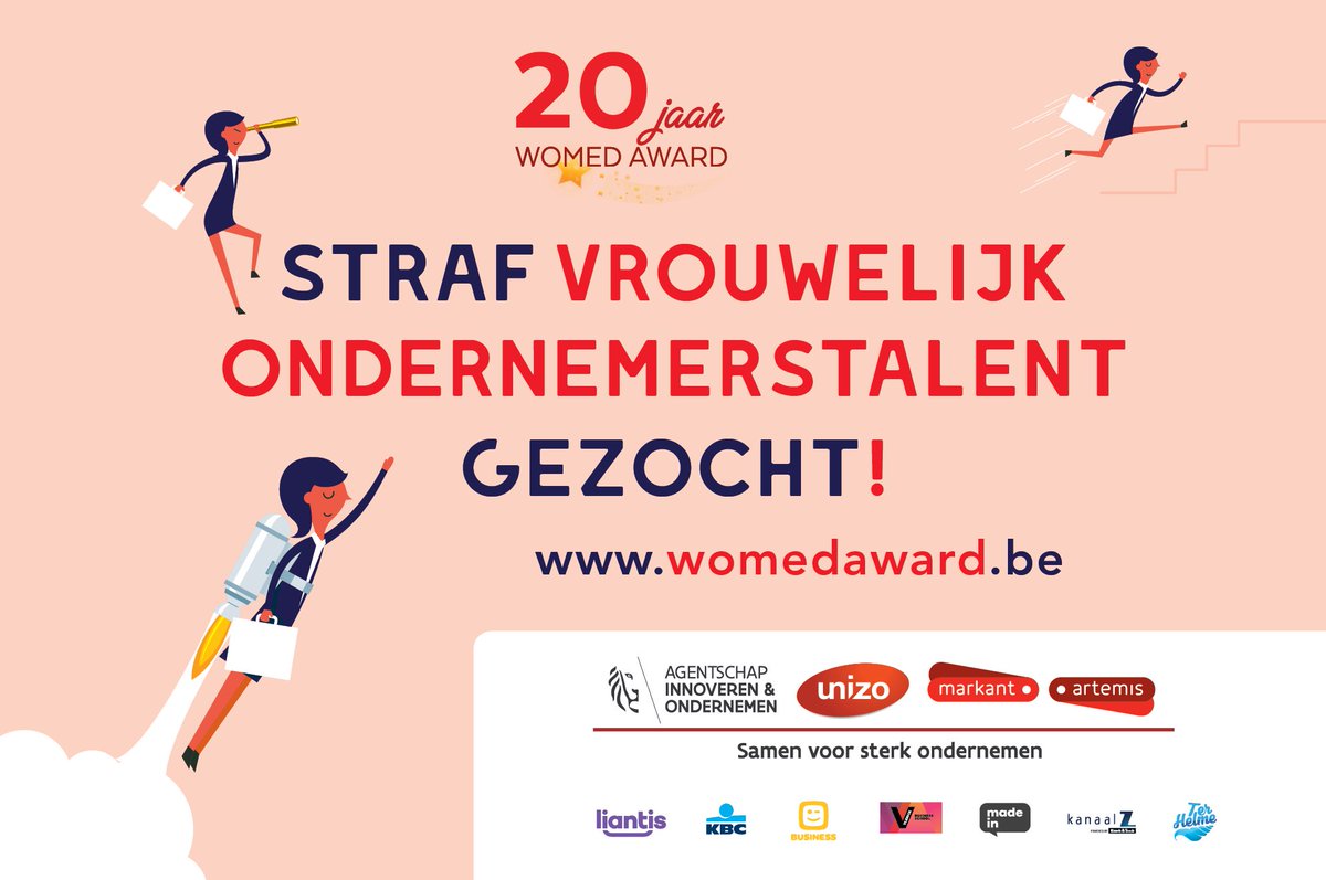 Straf vrouwelijk ondernemerstalent gezocht! Stel je nu kandidaat voor de WOMED Award of De Belofte, of nomineer straf talent via hubs.ly/H0fhkGG0 #womedaward2018