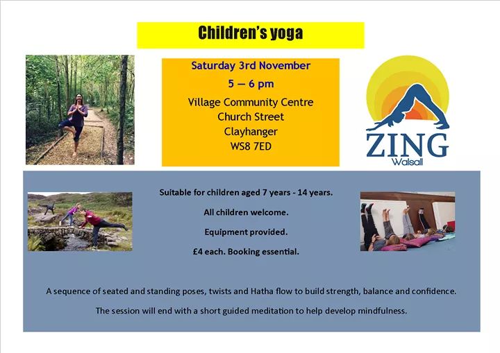 Half term children's yoga special. 
Calming, reviving, energetic. 
Last few spaces available for booking.
#childrensyoga #walsall #halftermactivities #yoga #fitforlife #childrensclubs