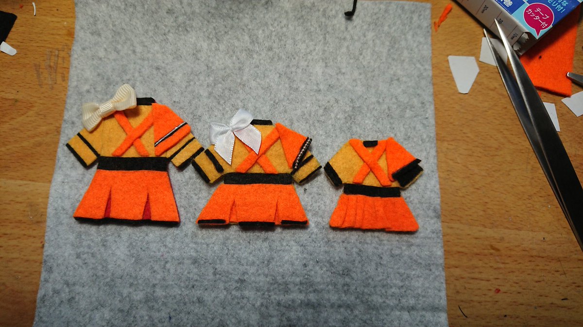 Atsushi Odagiri 勝手にシリーズ オレンジの悪魔 型紙 作り方も新たに 京都橘でこざいます 色々 作りましたが 京都橘は意外と簡単 個人の感想です 並べると 作り度に巨大化してる事がわかりますが そんな細かい事は気になさらないで