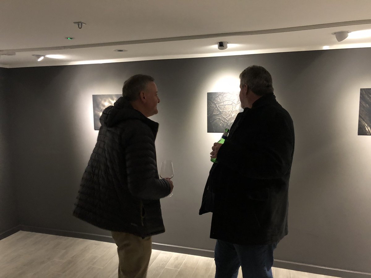 tomwilkinson_'s tweet image. Great evening yesterday at the opening of @inside_the_out exhibition. Super to meet and chat to people. It’s on for the rest of the month so do try and catch it if you can. Here’s @RobHudsonPhoto waxing lyrical about his Mametz Wood series. 🙂
