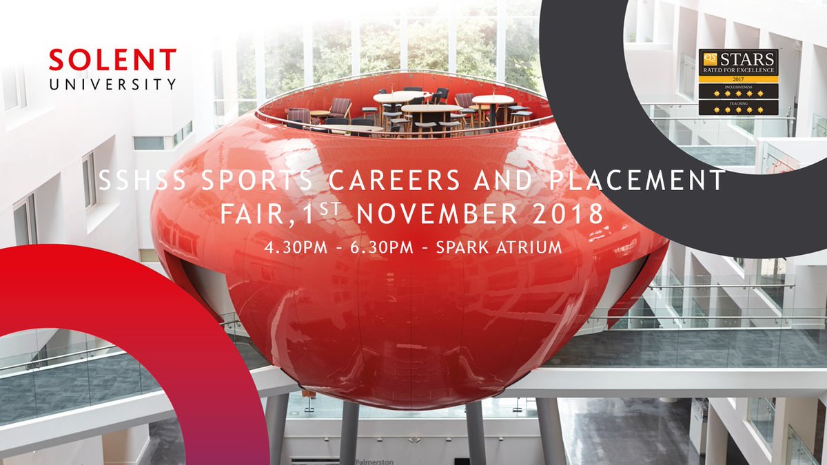 SolentCoachEd's tweet image. Explore placement opportunities with a variety of local
sports organisations at the School of Sport, Health and Social Science event on
the 1st November. @solentuni @SolentFutures @solentfootball @SSUSpC @SSUSpCoachDev @SsuApp @SSUSportPE