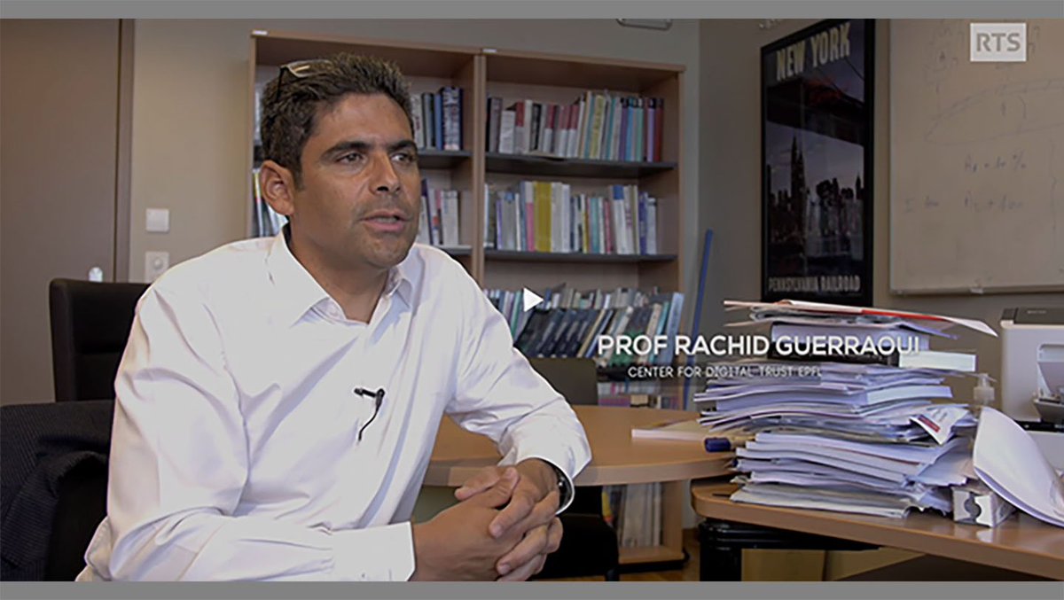 ICepfl's tweet image. Rachid Guerraoui, professeur au Center for Digital Trust de l&apos;EPFL parle  de son travail de recherche mené en collaboration avec Microsoft  concernant la fiabilité de l’informatique: ow.ly/H17S30mqEx1   #EPFLic #C4DT @RTSinfo