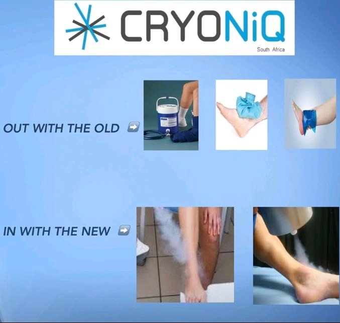 Forget ice packs and ice baths!
Why Cryotherapy is for today's modern day athlete:

Speeds muscle recovery
Increased circulation
Reduce inflammation
Acute injuries
Reduce swelling
Tissue breakdown
Enhance performance

#cryotherapy  #athletes #injuries #inflammation #swelling