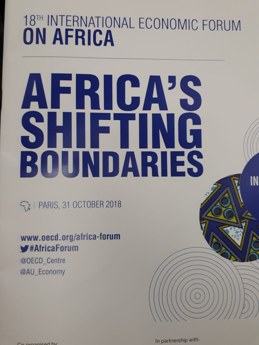 18e Forum #Economique International sur l' #Afrique organisé par l' @OECD_Centre et l'@AU_Economy se tient à #Paris.

Le #Rwanda (@ehategeka COO du @RDBrwanda) interviendra dans le panel 'Afrique et #Migration: deconstruction des préjugés'(14h)

Rwanda sera aussi #RevStatsAfrica