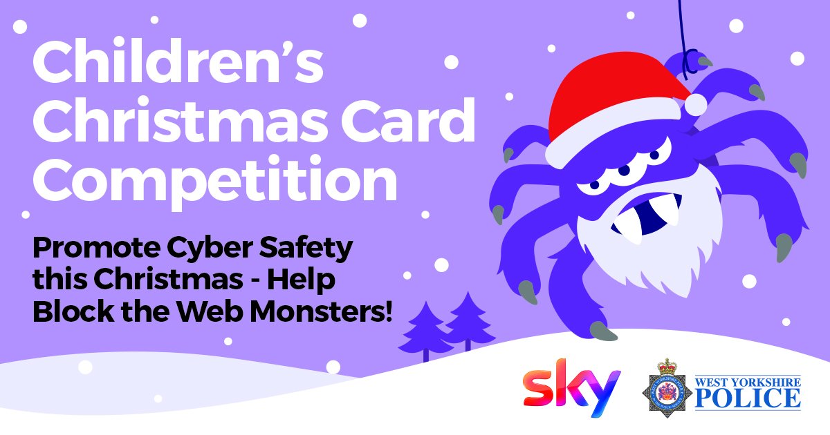 WestYorksPolice's tweet photo. Three lucky winners will win a cyber input for their school, as well as lots of other great prizes. Want to take part in our #WYPChristmasComp? Find out all the information here: https://t.co/Zj5ViCZbRa https://t.co/UYguzo6Gwk