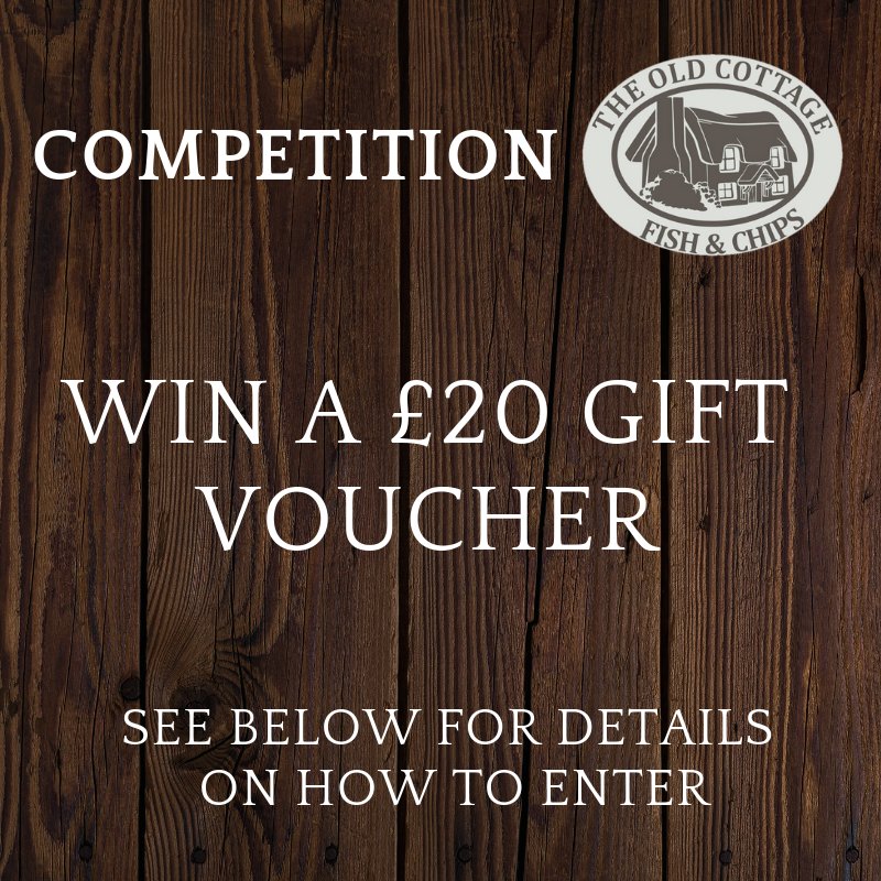 Want to win a £20 gift voucher to spend at The Old Cottage?

Just follow these 3 easy steps to enter:
1)Follow us on Instagram @theoldcottagefishnchips
2)Like our most recent post (dated 31st October ) 
3)Tag 2 people who follow you in our most recent post

Good luck !