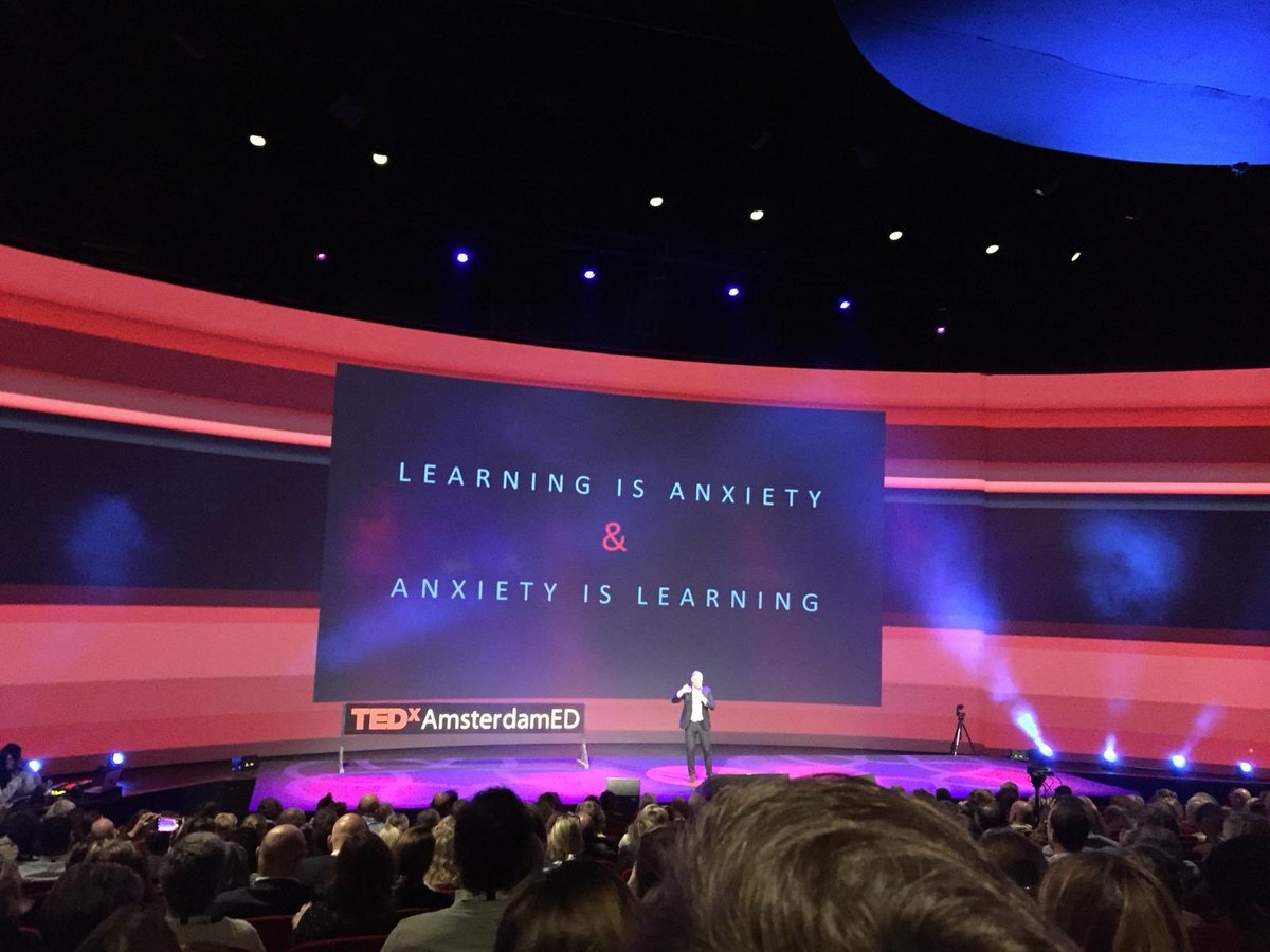 “Are we anxious to learn? Yes, learning is anxiety. Without anxiety you cannot learn. Dare to be anxious.” Prof. Damiaan Denys #TEDxAmsterdamED #dutchdna