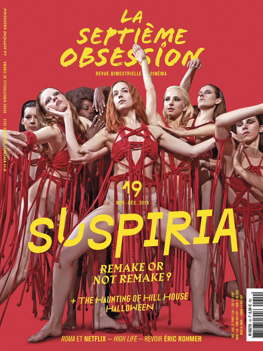 N°19 en kiosque vendredi ! 🔥 Deux couvertures 1/2 : <a href="/suspiriamovie/">I am She</a>, #HalloweenMovie2018, #TheHauntingOfHillHouse et une histoire du #remake au cinéma — Sommaire → bit.ly/2qgM4p0 
#dakotajohnson #suspiria