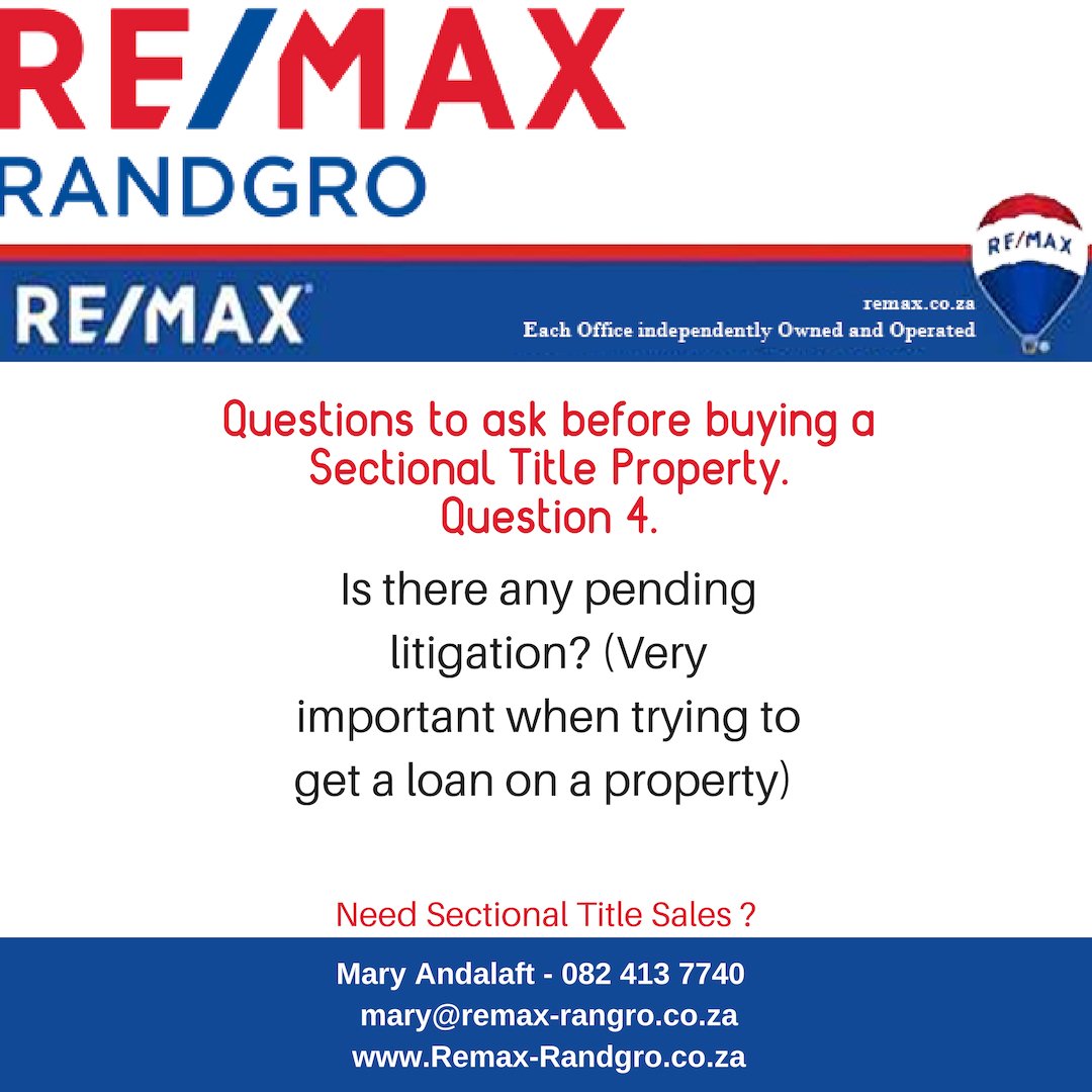 sectionalprop's tweet image. Sectional Title Living. Need answers? - Call Mary Andalaft 082 413 7740 or email info@sectionaltitlespecilalist.co.za 
or mary@remax-randgro.co.za 
#sectionaltitle #townhouse #apartments #cluster 
/www.remax-randgro.co.za/property_search_result.aspx?status=-10&amp;amp;agent_ref=352