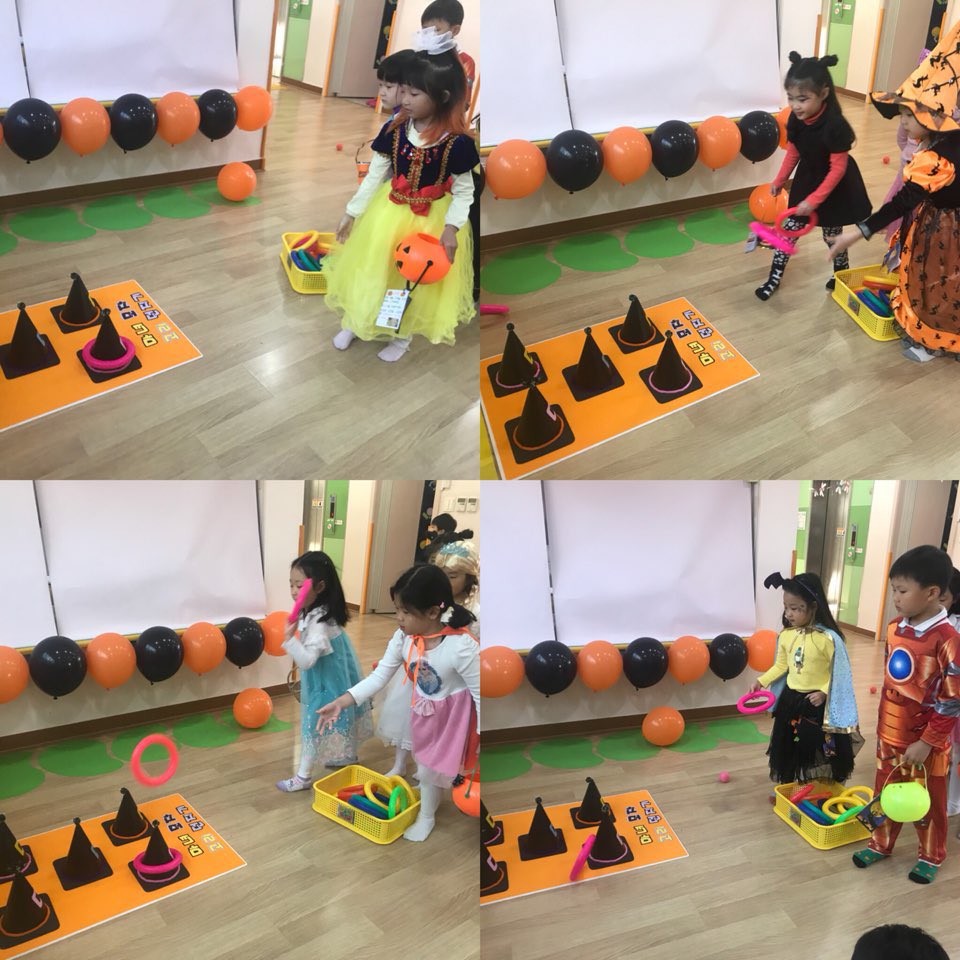 <2018.10.30할로윈파티> 마녀를  잡아라~ 호박요정아  내  걱정을  부탁해  등  다양한  게임활동을  하면서  즐거운  시간을  보냈어요~💕