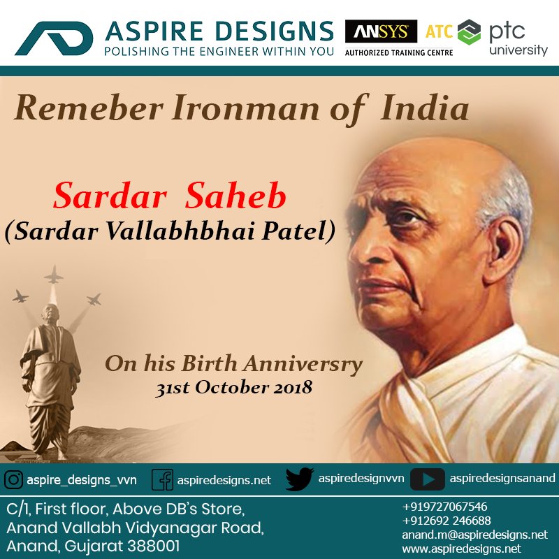 aspiredesignvvn's tweet photo. The World’s Tallest Statue, 182 Metres
Vallabhbhai Patel was the Bismarck of Modern India, who led the welfare of farmers. 
#sardarvallabhbhaipatel #statueofunity #narendramodi #proud #talleststatue https://t.co/n3gN90vNpY