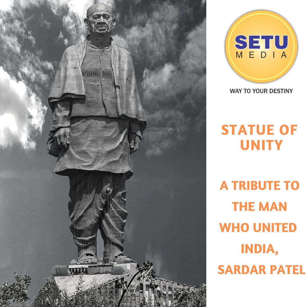 setumedia's tweet photo. STATUE OF UNITY
A TRIBUTE TO THE MAN WHO UNITED INDIA, SARDAR PATEL
#statueofunity #sardarpatel
#pr #mediamanagement #printmedia #electronicmedia #digitalmedia #digitalpr #pragency #crisismanagement #newstracking #pressconference #socialmediamarketing https://t.co/S7BVF5Gv6o