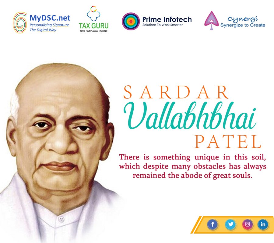 MyDSC_net's tweet photo. CWF remembers Sardar Vallabhbhai Patel on his 143rd birth #Anniversary 😌😌

#birthday #cwf #cynergiconnects #sardarvallabhbhaipatel #sardarpatel #patel #gujarat #primeminister #pm #unity #unityday #statue #statueofunity #rashtriyaektadiwas #birth #india #indian https://t.co/DWTGqynnYp