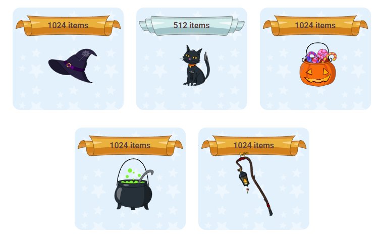 WizardsOne's tweet image. 🎃 Guys, as you asked, we've added new items on Halloween's theme: 1 hat (bronze), 1 stick (bronze), 1 pet (silver), 2 stuff (bronze). Happy Halloween!

#halloween #wizards #cryptowizards #game