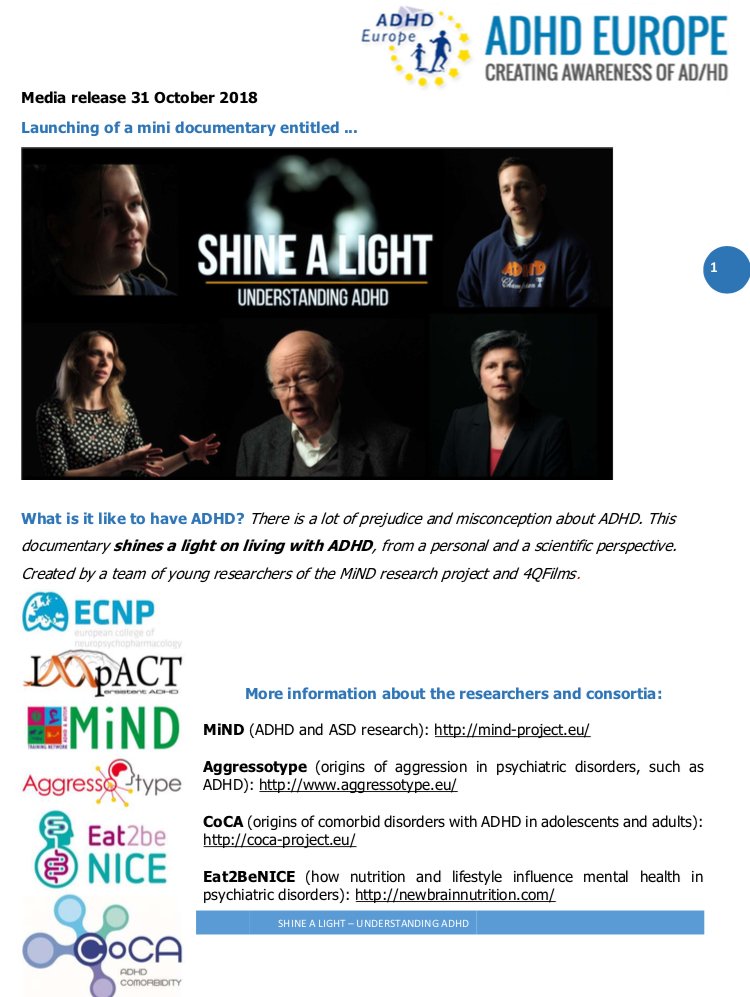 Come watch this video #shinealightonADHD here bit.ly/ADHDshinealight #ADHDAwarenessMonthWatch featuring <a href="/AndreaBilbowOBE/">Andrea Bilbow OBE</a> “To have a diagnosis of ADHD doesn’t mean that you will have a bad life. It could mean that with the right help you can have the most fantastic life”