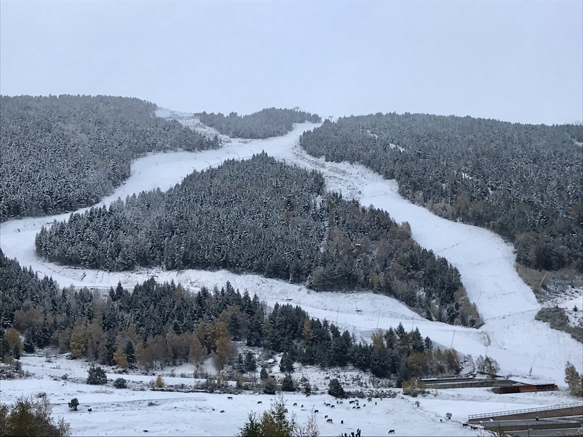 | BON DIA ANDORRA |
#Snowfall #meteo

Una precipitació en forma de neu torna a enfarinar durant la nit, uns 4 cm nous a 1740 m | #ElTarter 

📍El Tarter, 08:16 | 0,5 C 1740m
🇦🇩 #Andorra Lovers | #Meteo