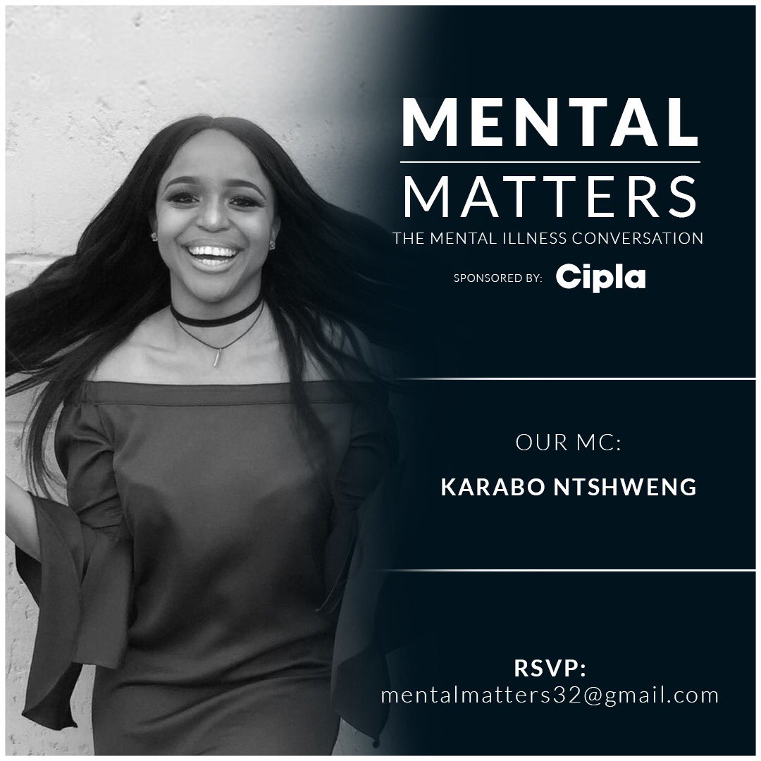 We’re a few days away from the 2nd edition of #MentalMatters happening this weekend. Medical professionals @dr_khanyile @sindivanzyl & Dr N Khamker will engage on various topics surrounding mental health with me facilitating the conversations. Make sure to book your seat.