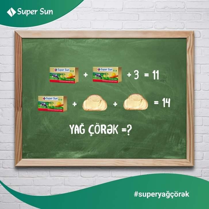 Super balalar! Cavab neçədir? 😎

#SuperSun #SuperBala #SuperSəhərYeməyi