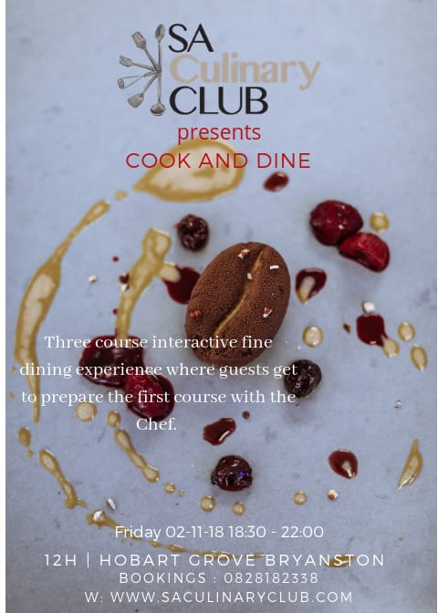 Join me for a legendary Cook &amp; Dine experience at SA Culinary Club​, an experience like no other.
Book your tickets online now: saculinaryclub.com/store/Cook-&-D…

#CookandDine #ChefWandileMabaso #Deliberateperfection #datenight #Legendary