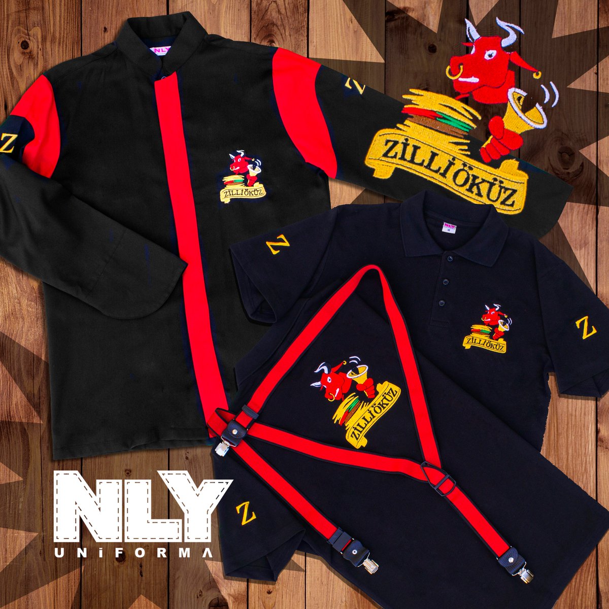 nlyuniforma's tweet photo. Üniformalarında bizi tercih eden Zilli Öküz için hazırladığımız yeni koleksiyon hazır.
#forma #üniforma #önlük #apron #uniform #design #nlyuniforma #antalya #chef #asci #aşçıceketi #aşçıönlüğü #şef #servisönlüğü 
🌐 https://t.co/4VWb9ysj3N 
📞 0242 325 12 12
✅ 0545 325 12 12 https://t.co/VomFIJzLdK