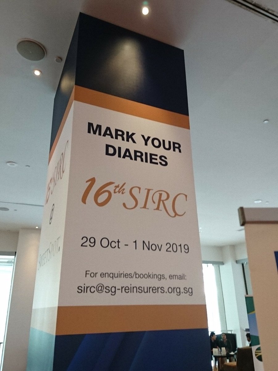 johncwalsh's tweet photo. To @catextv A very big thank you to all #15SIRC delegates & our readers worldwide. To our #SIRC2018 printer & distribution team. We look forward to seeing you all again at #16SIRC 29 Oct - 1 Nov 2019. #reinsurance https://t.co/rsJEMIHfNN